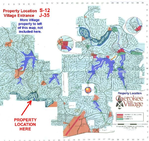 Cherokee Village Arkansas Map Cherokee Village